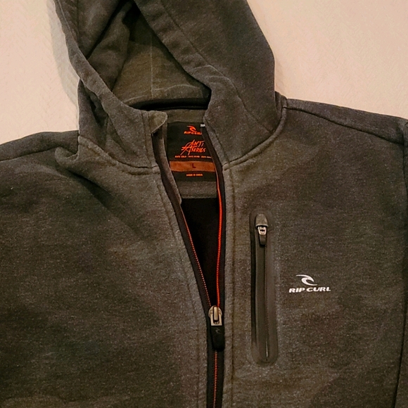 Boys Rip Curl Zip Up Hoodie - Picture 2 of 3